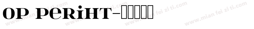 oP Periht字体转换